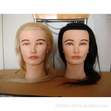 Mannequin Head with Human Hair